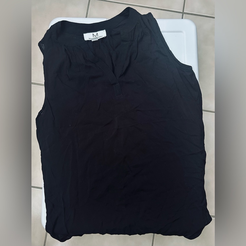 NWOT Magaschoni Black Sleeveless Top
